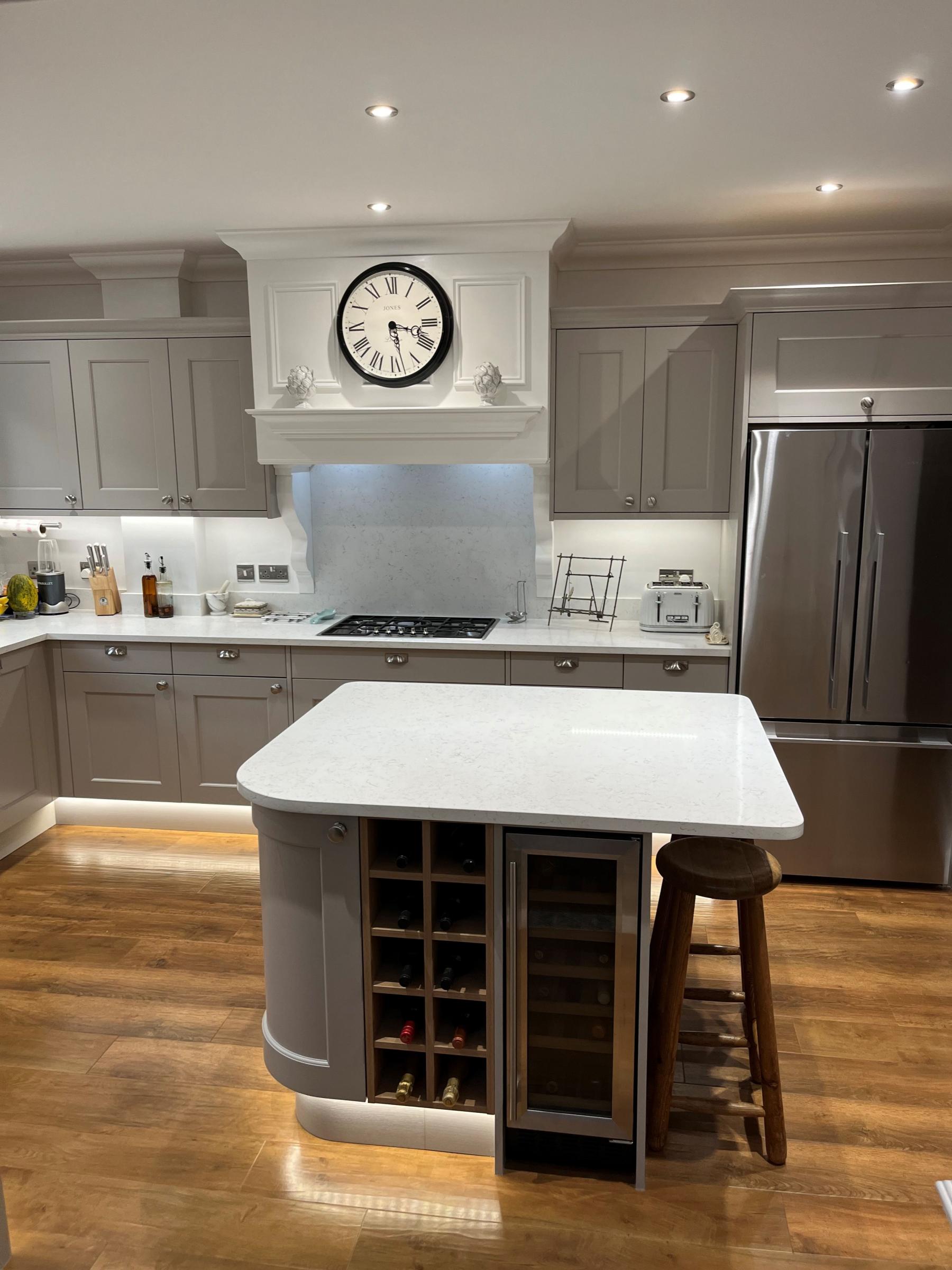 Carrara Shimmer Radius Island. Project: Letchworth 