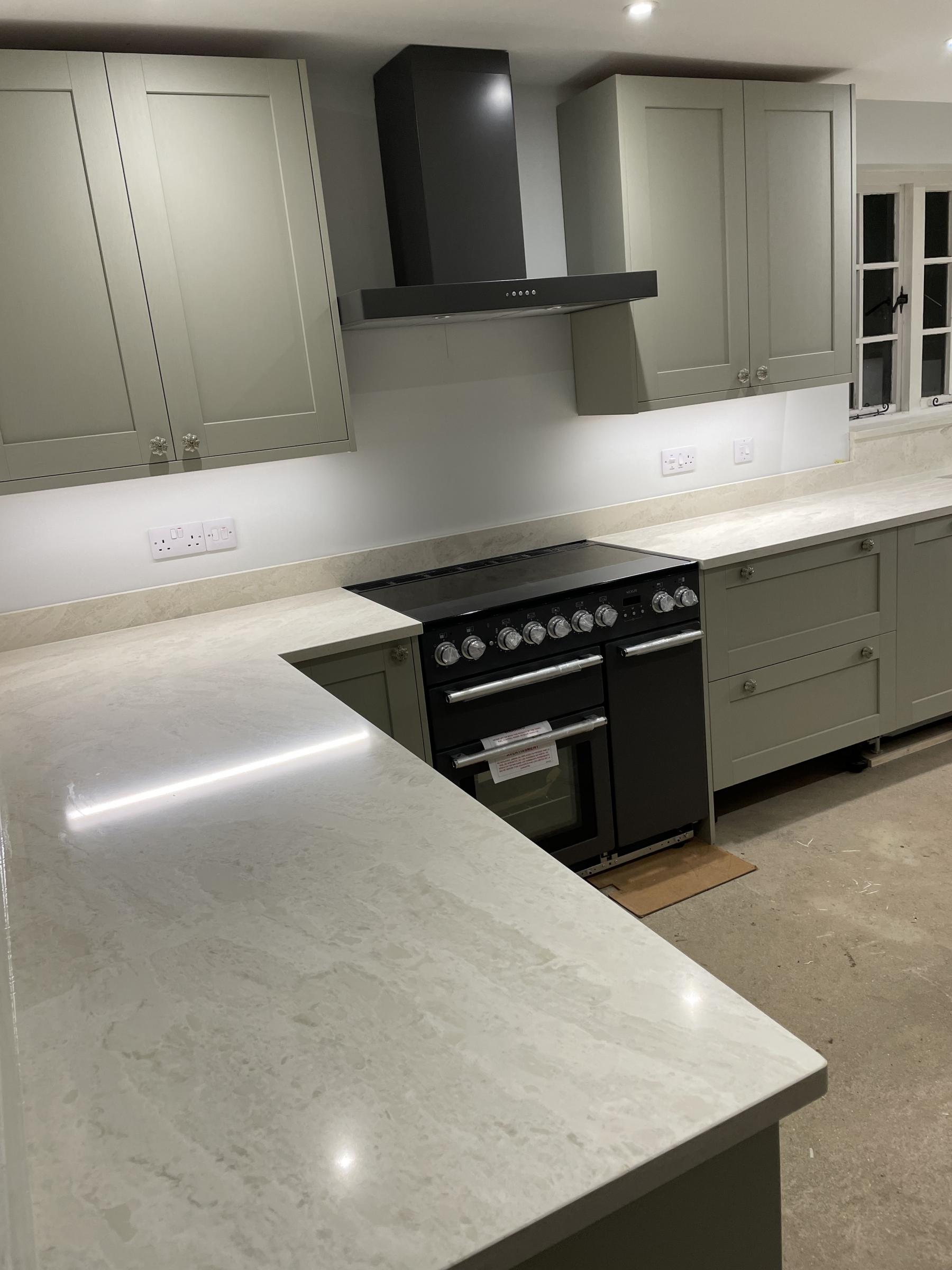 Taj Mahal worktop with upstands 