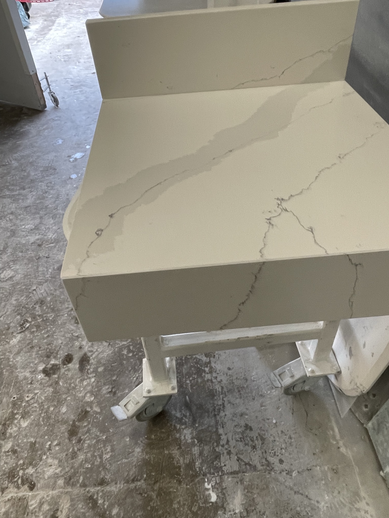 Statuario Oro quartz bathroom top 20mm