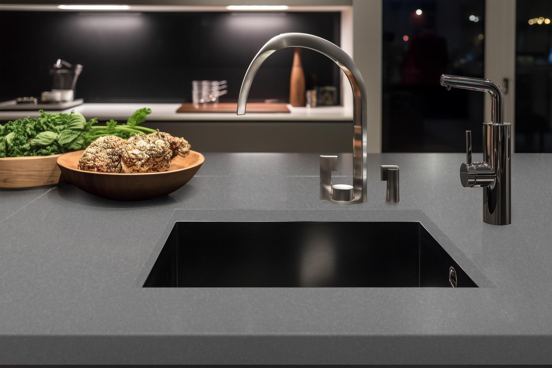 Bali Grey undermounted sink 