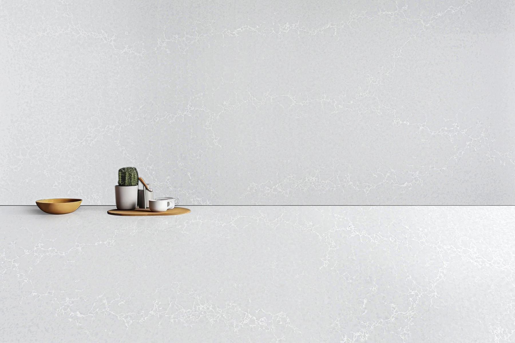 River Ice worktop with Splashback 