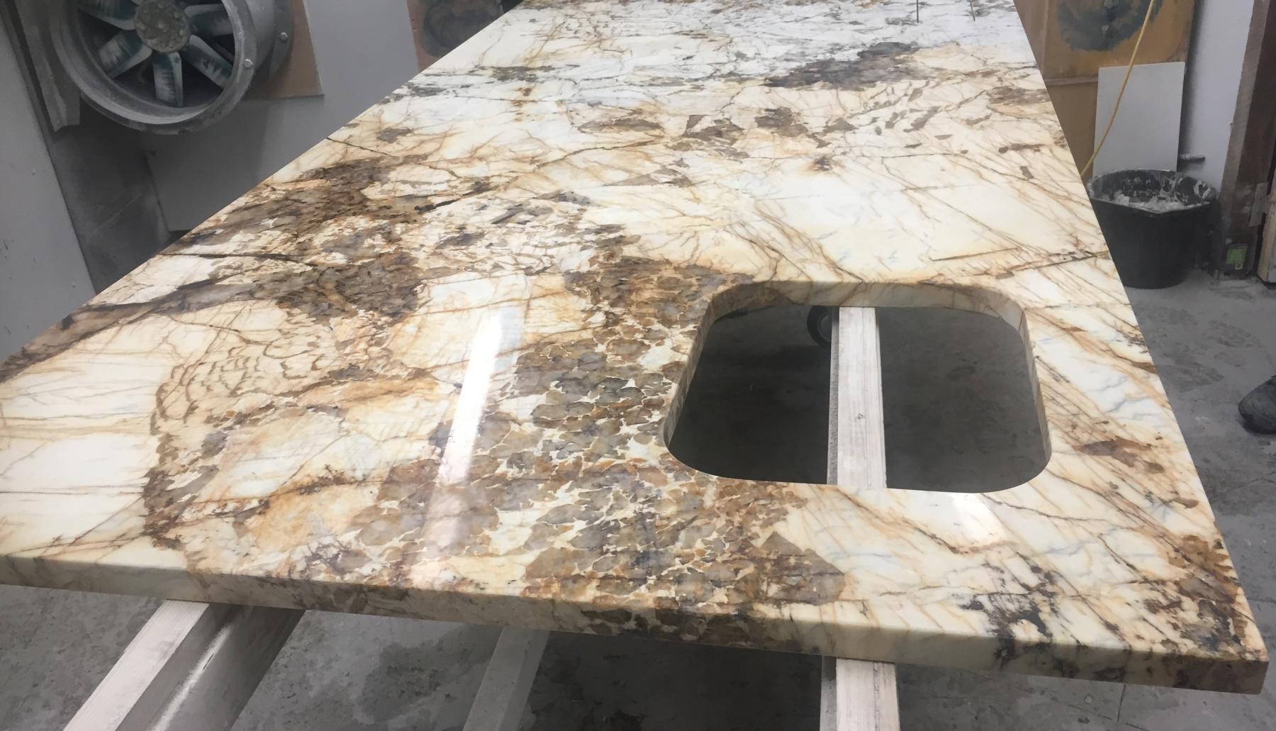 Copenhagen undermounted sink cut out 