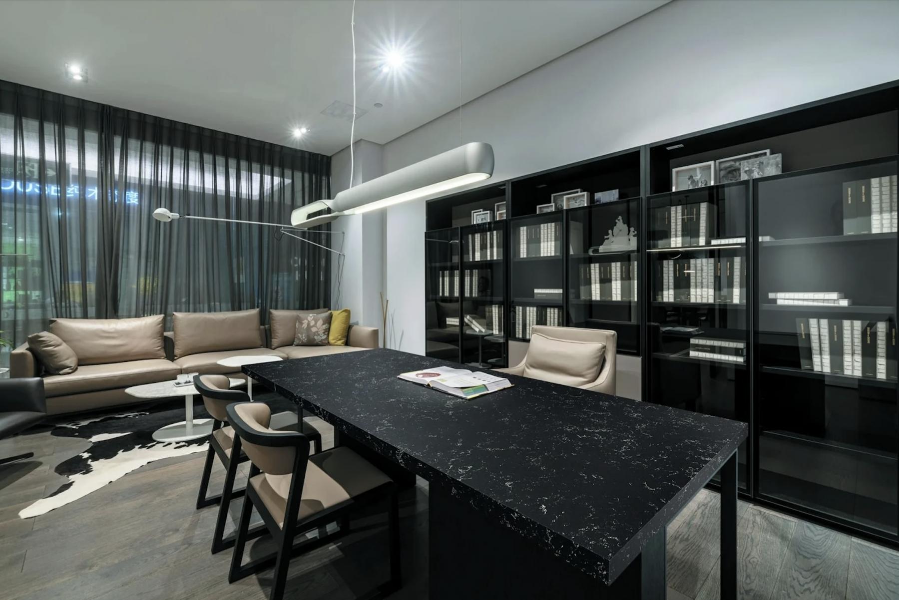 Carrara Noir desk 