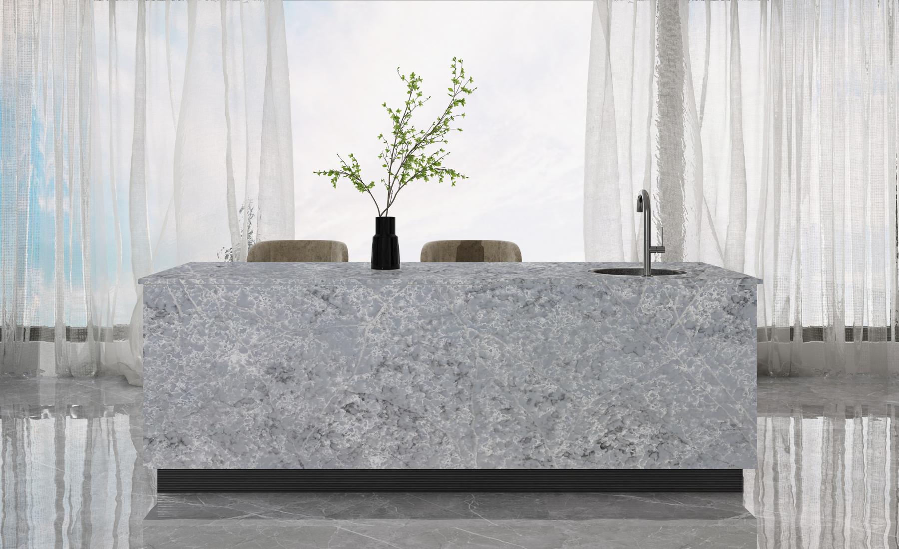 Glacier Forest cladded Island polished