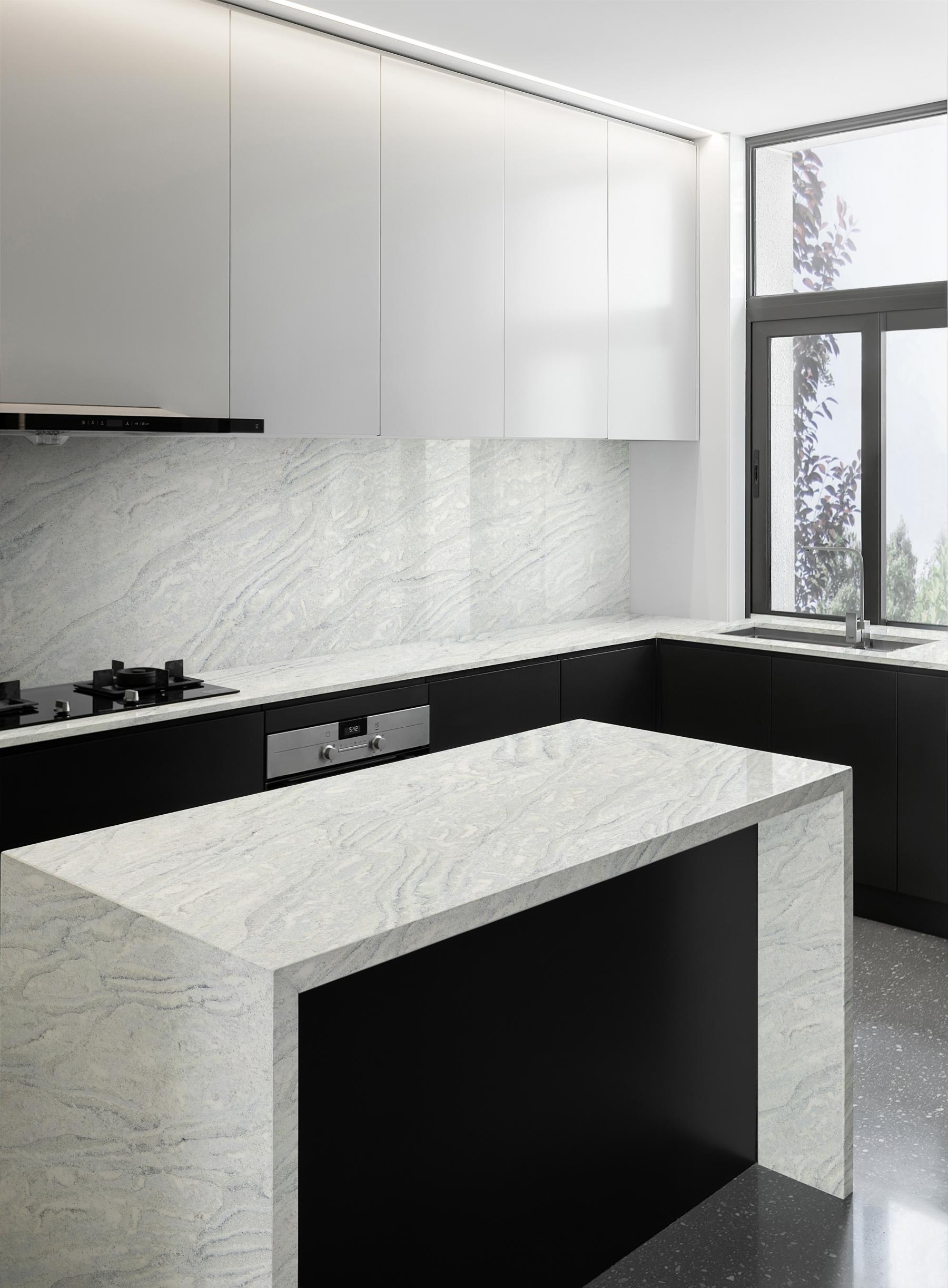 Pacific Blue Kitchen worktop polished