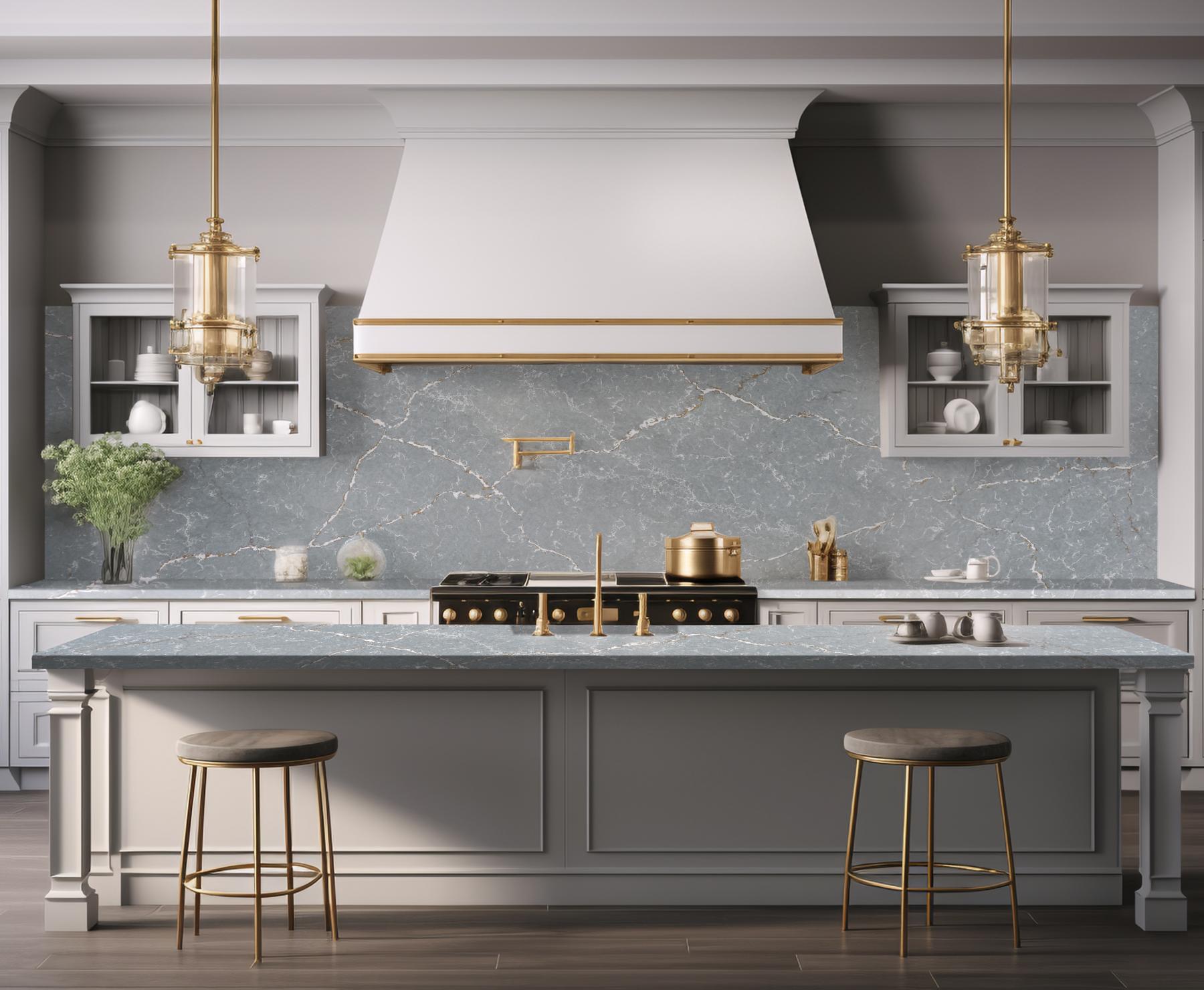 Royal Sky Splashback polished