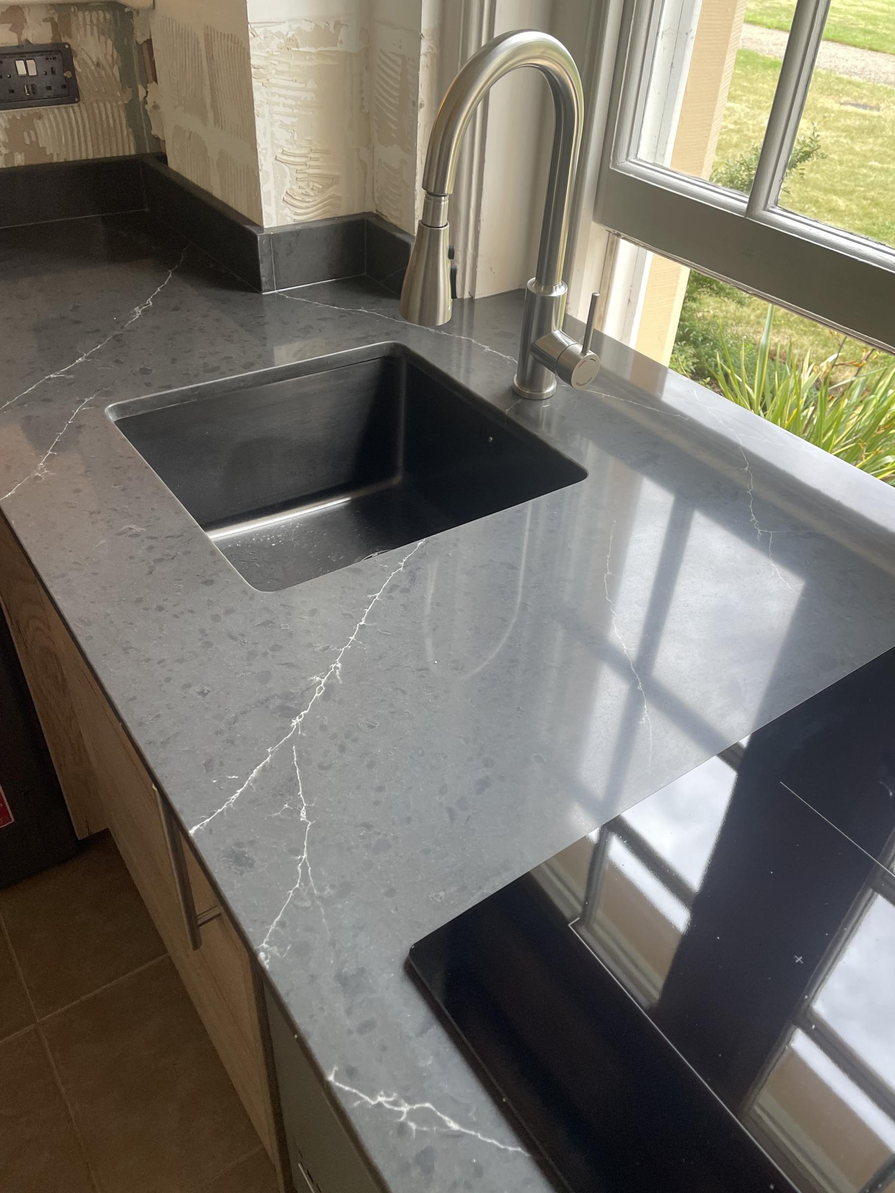 Jupiter undermounted sink Project: Fairfield Park polished and matt