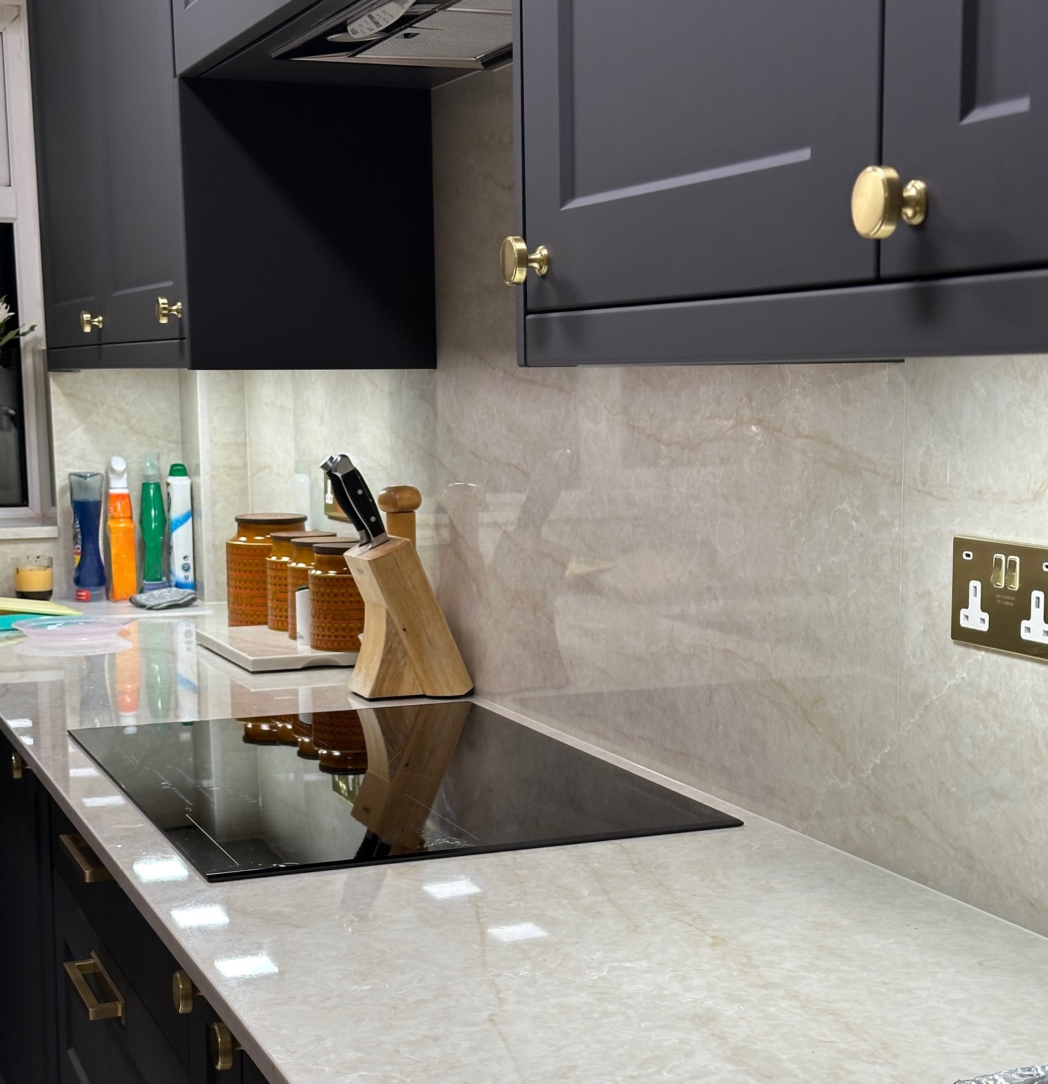 Taj mahal 3D Splashback Project: Letchworth polished