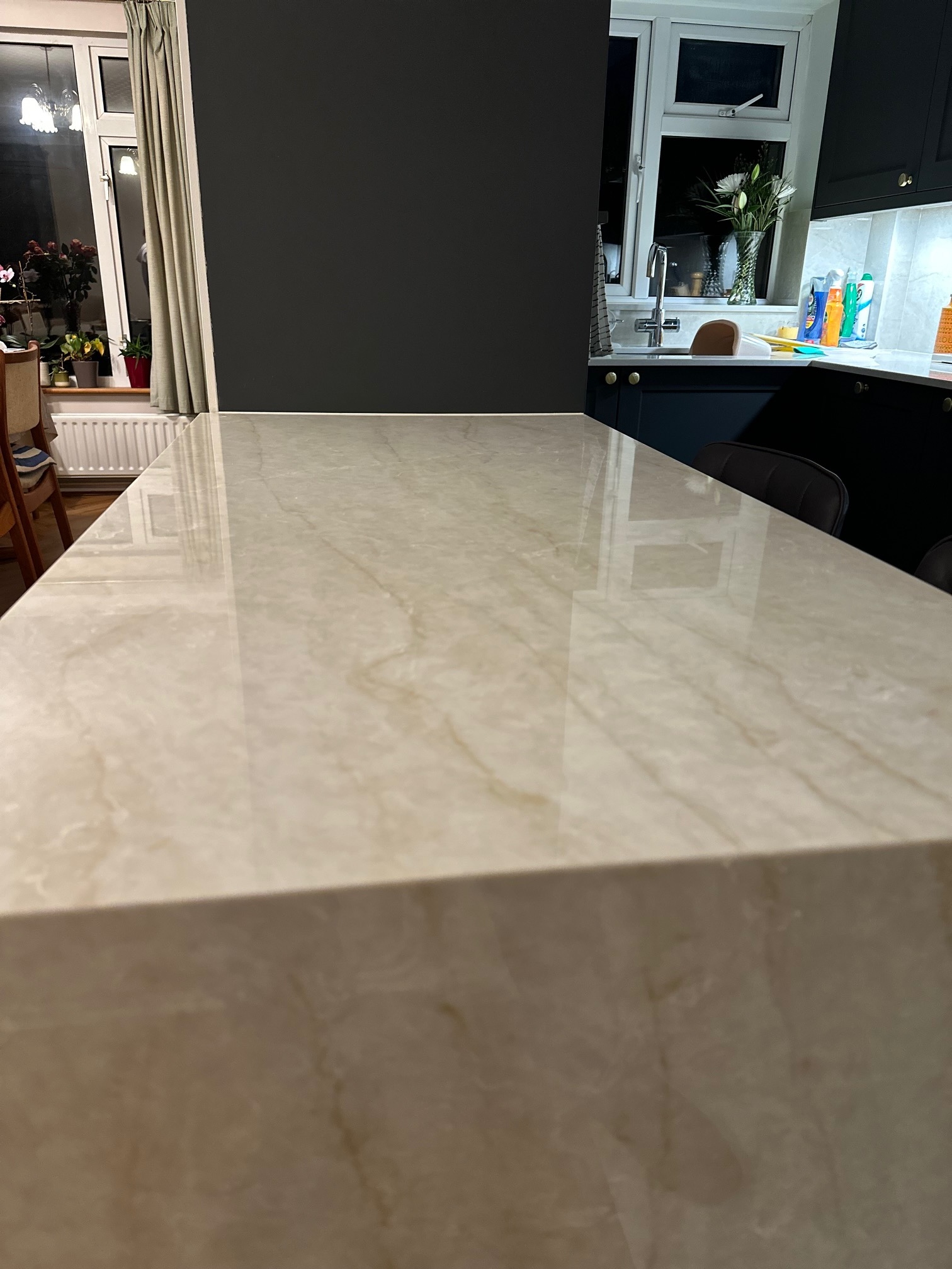 Taj mahal 3D mitered waterfall Project: Letchworth polished