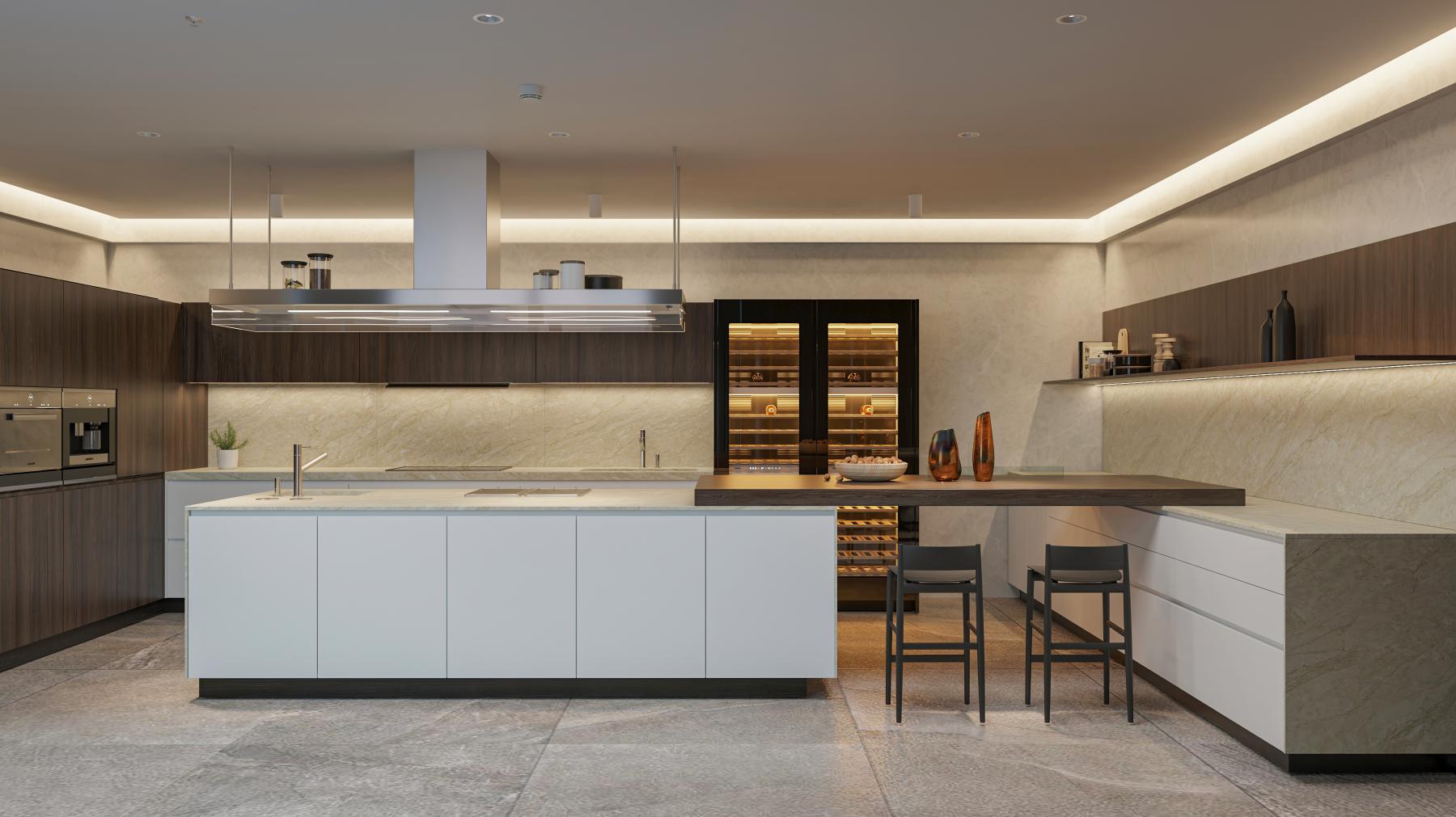 Desert Sahara worktop honed