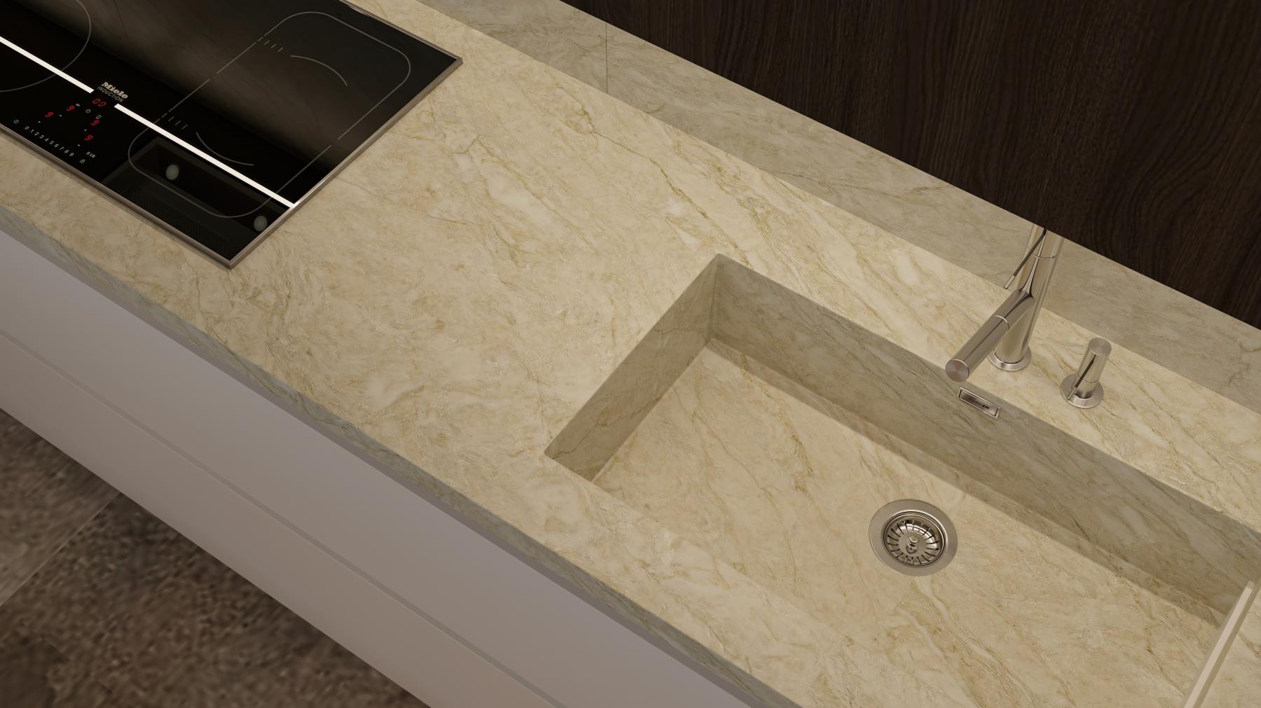 Desert Sahara sink honed