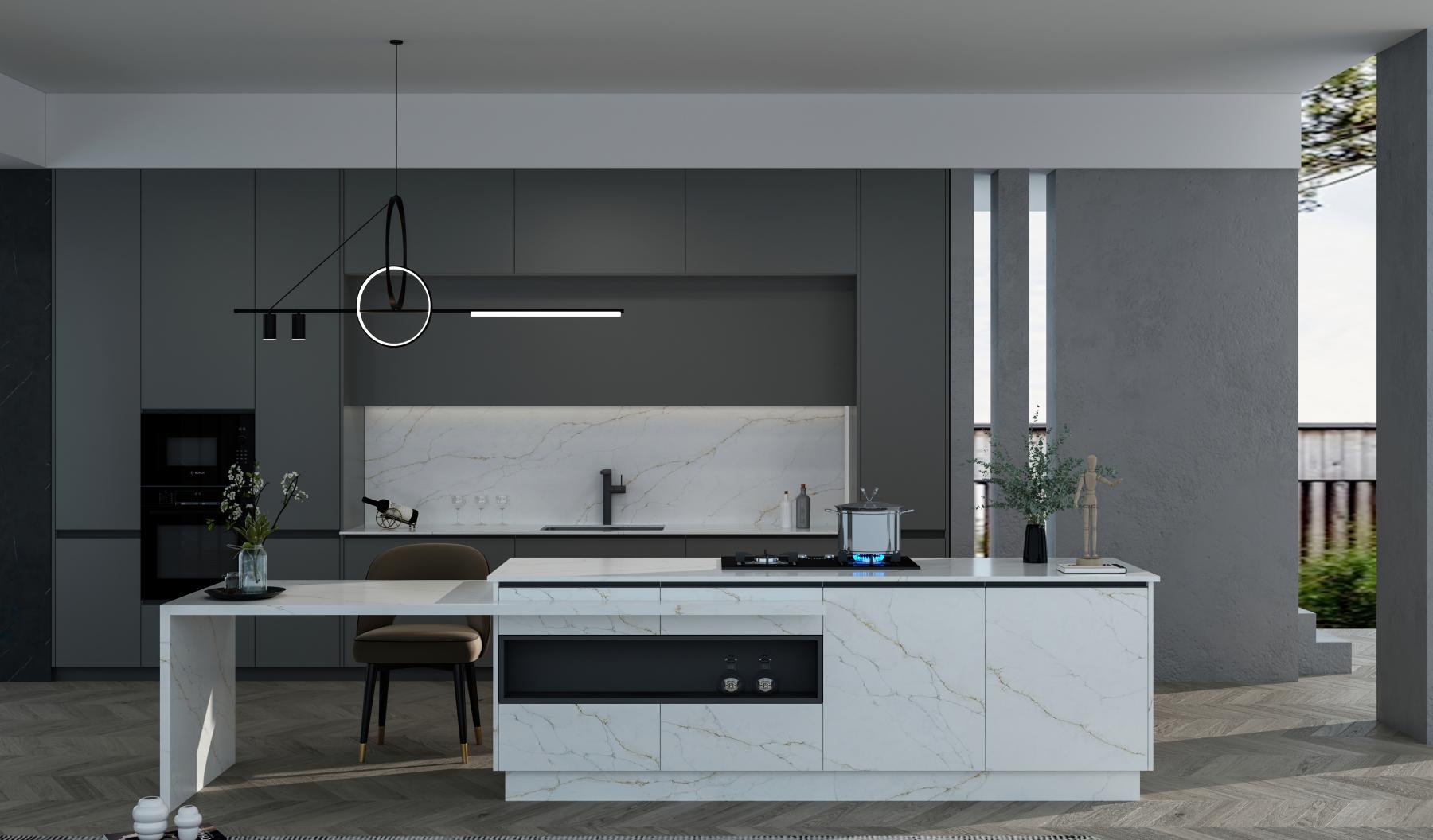 Arctic Gold worktop polished