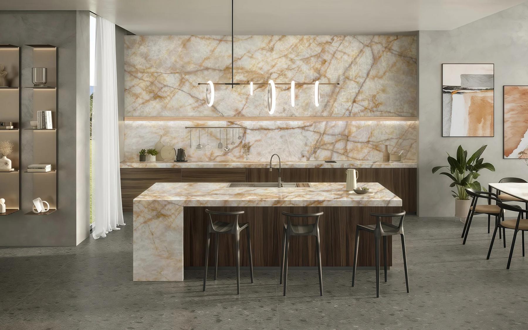 Christallo Gold worktop 
