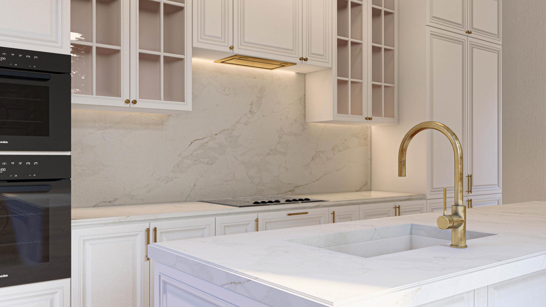 Arabescatto Gold worktop polished