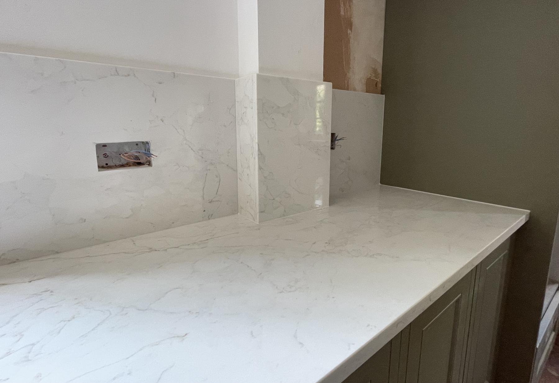 Arabescato Gold splashback Project: Letchworth polished