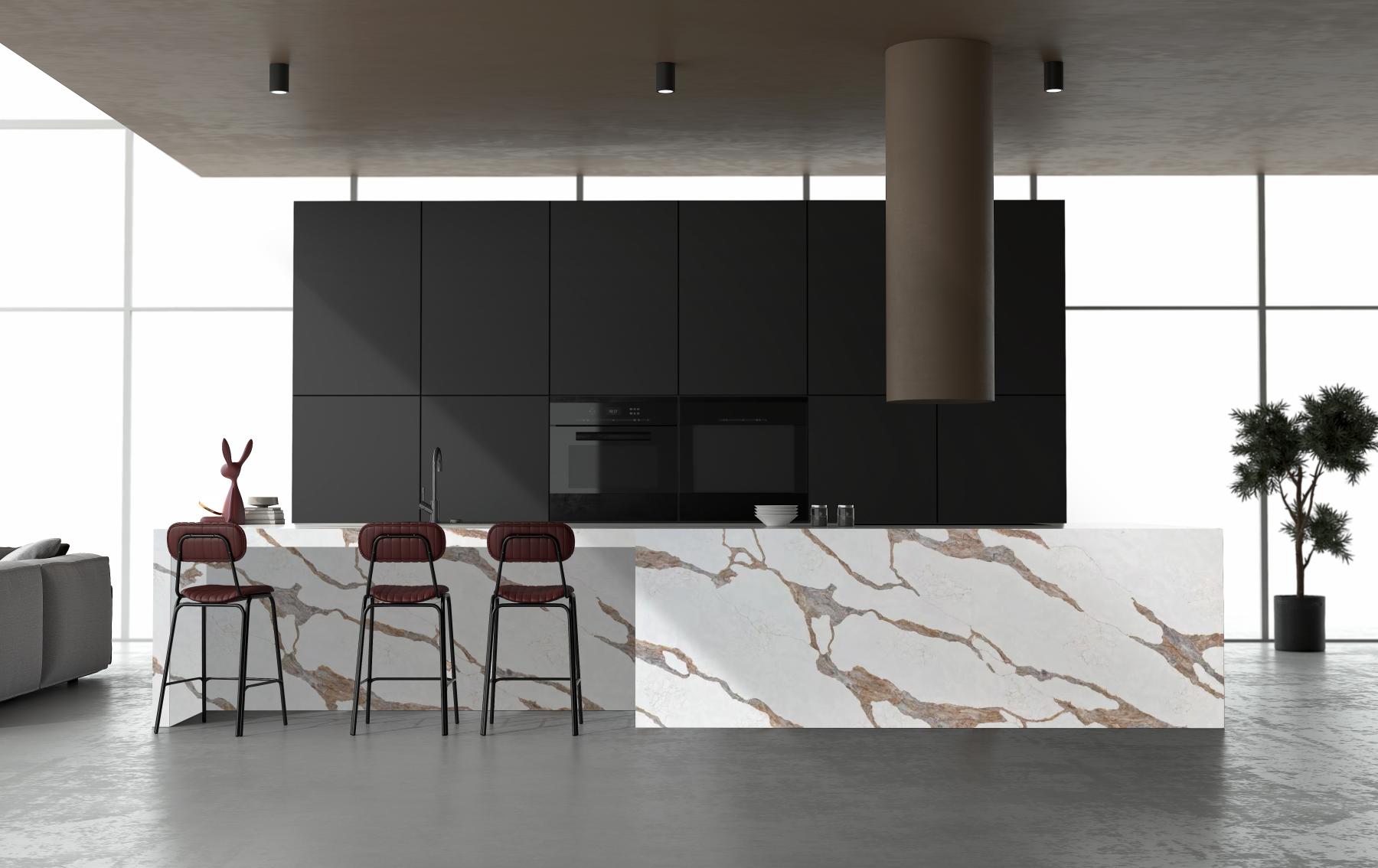 Desert Gold island polished