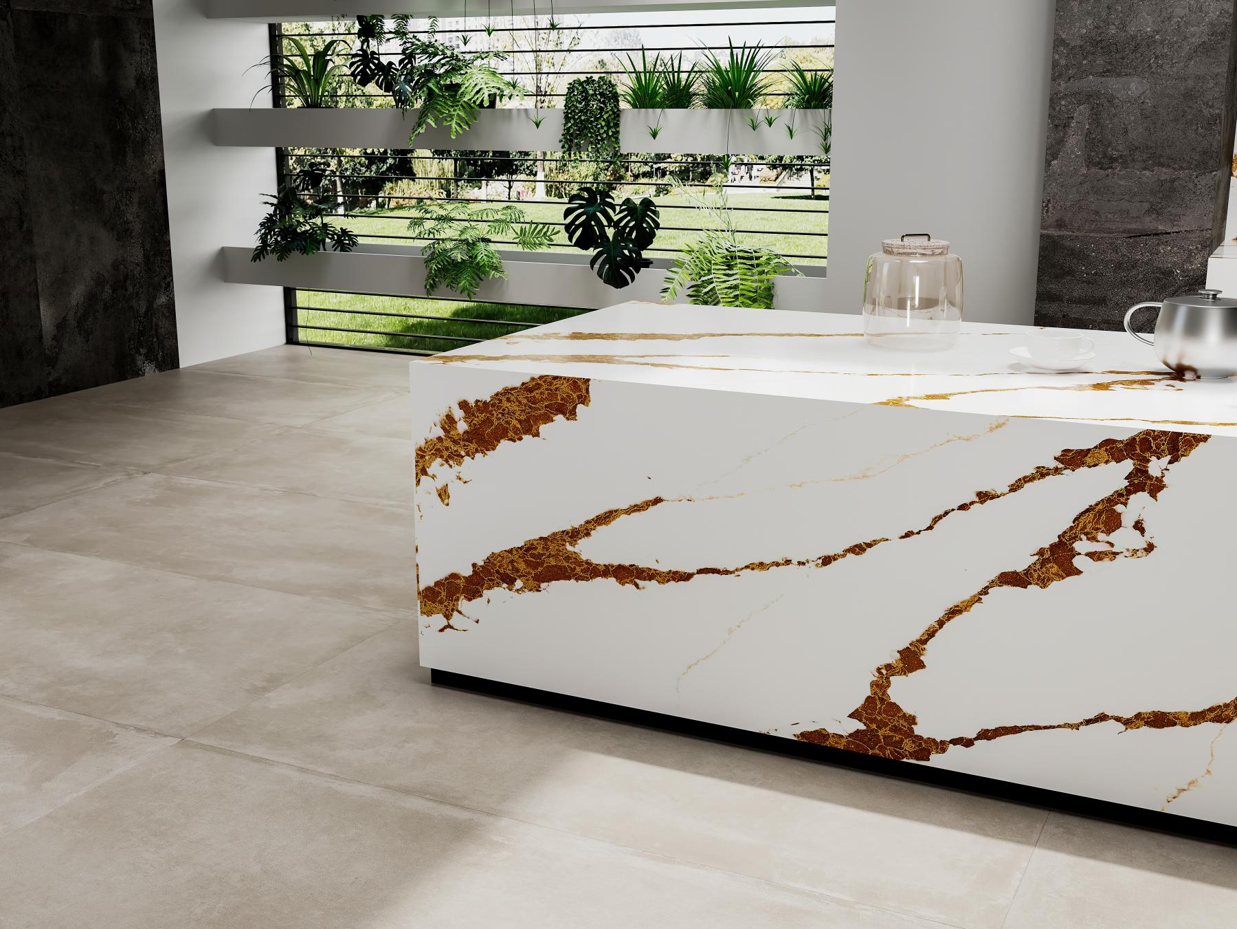 Glitter Lava Island polished