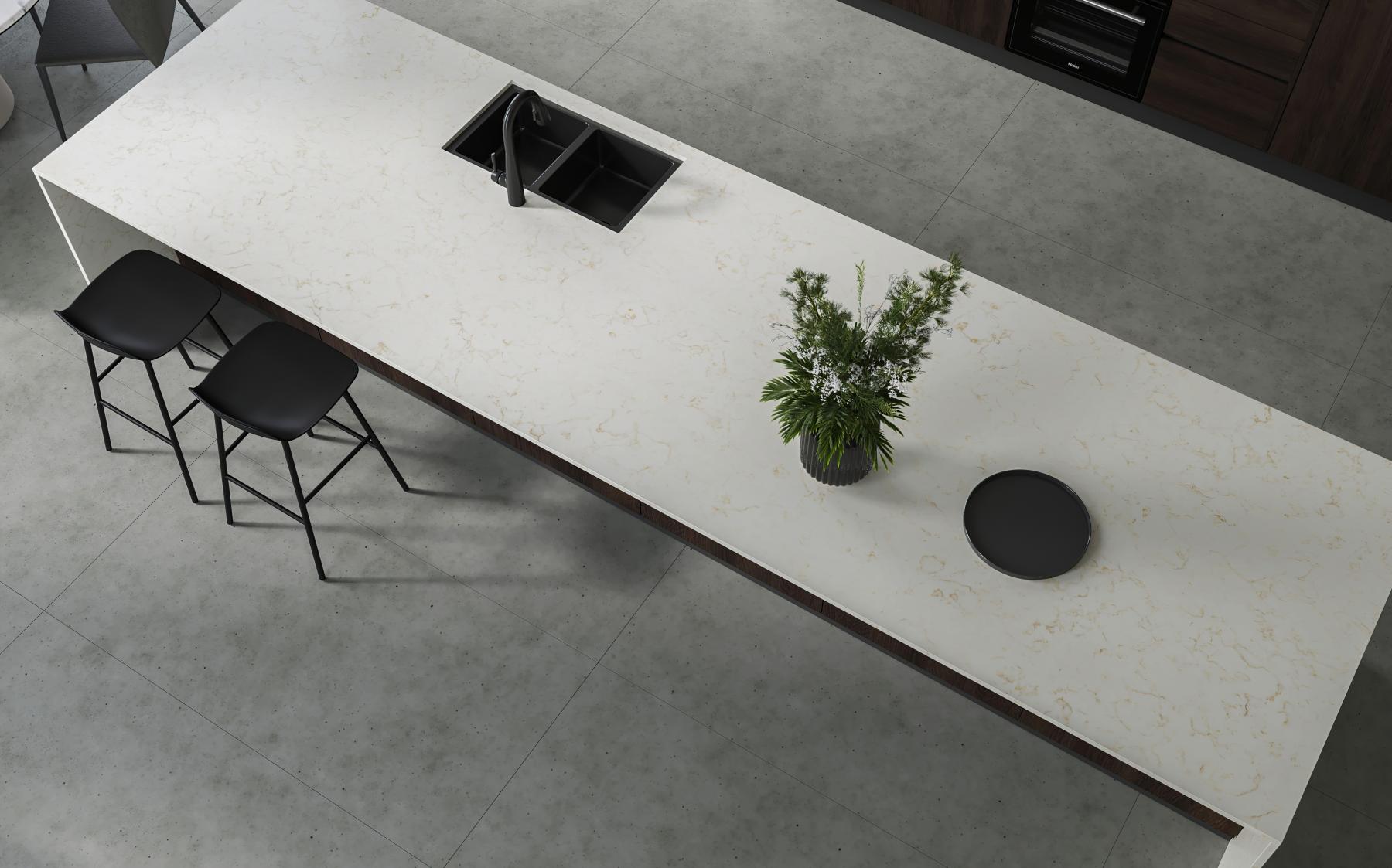 Cararra Gold polished
