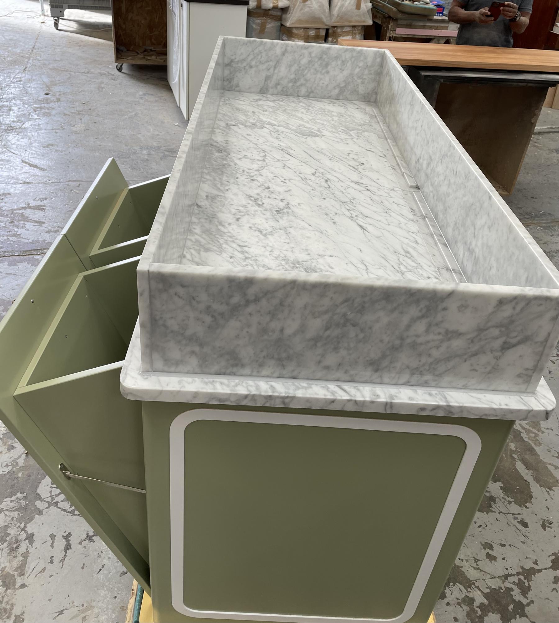 Carrara Marble Basin 
