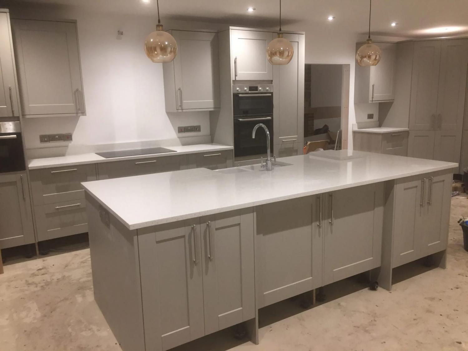 Canadian White  - Worktops and Islands Gallery -  Home Smart Systems
