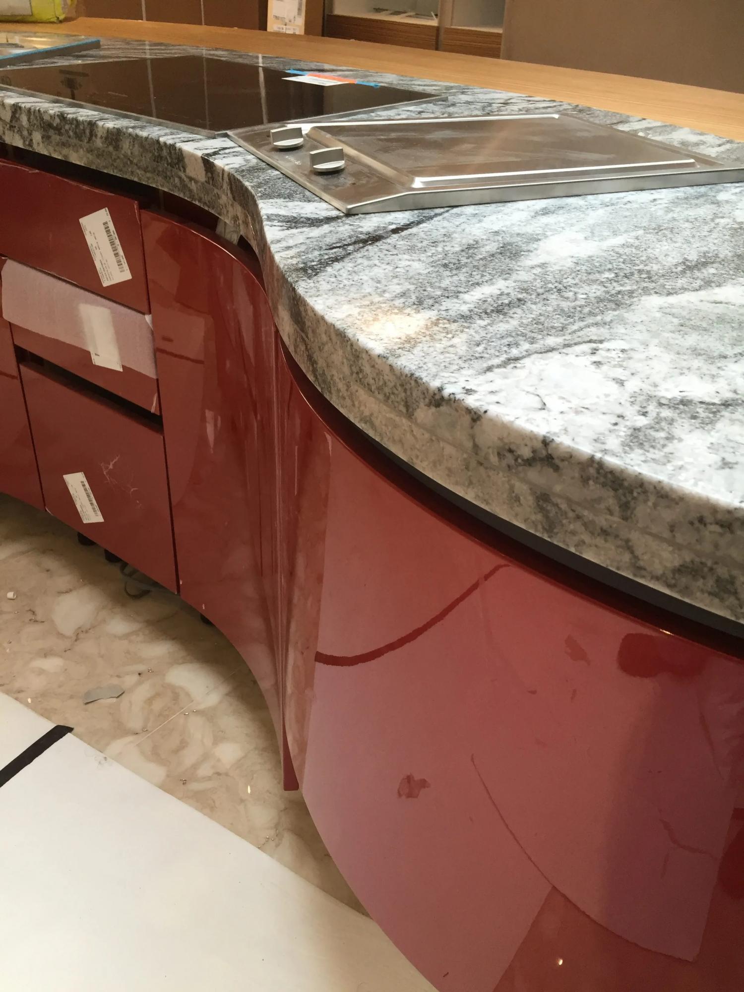 Doubled edge shaped granite project: London  - Worktops and Islands Gallery -  Home Smart Systems