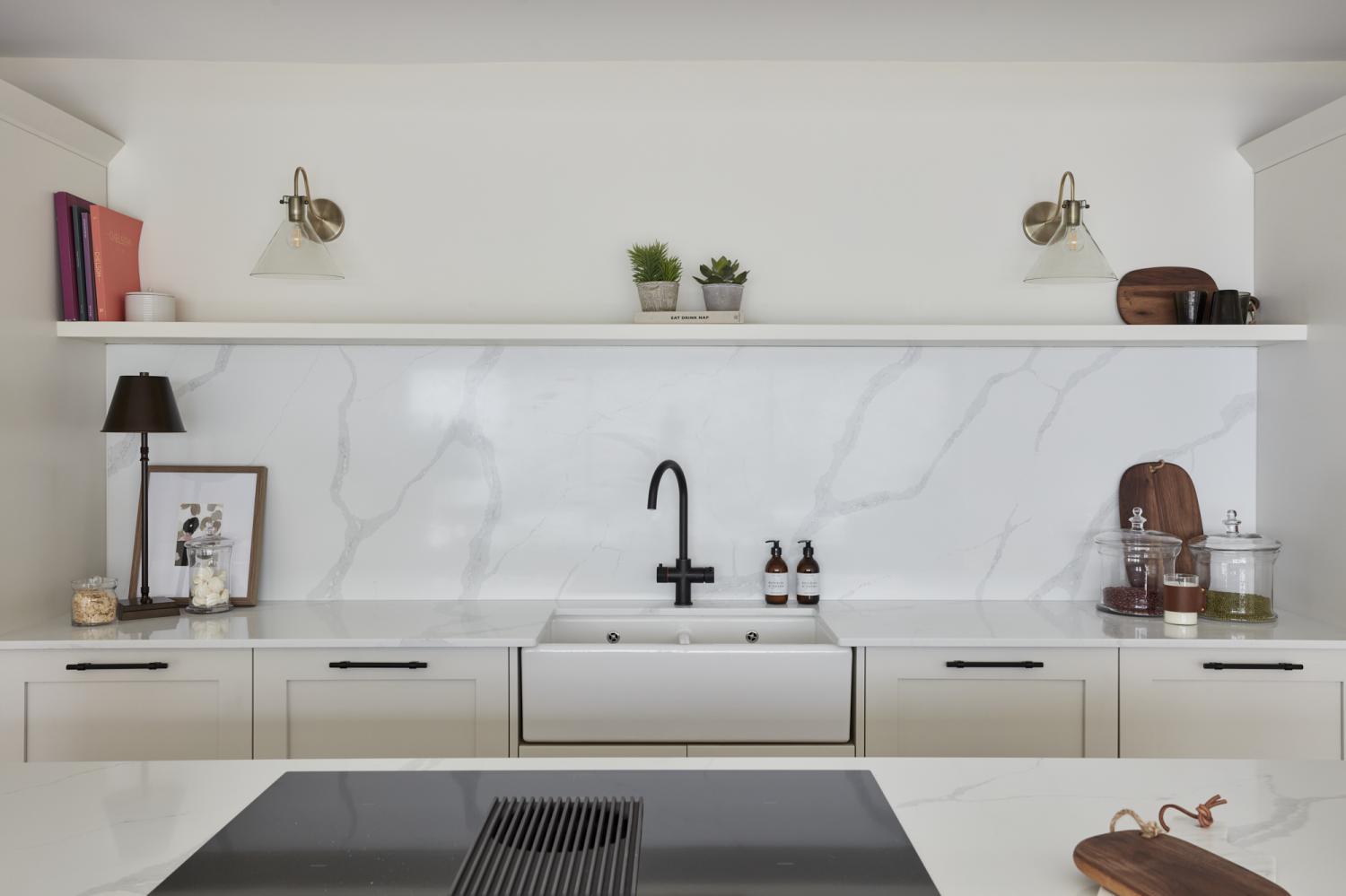 Calacatta Grey project: Royston  - Worktops and Islands Gallery -  Home Smart Systems