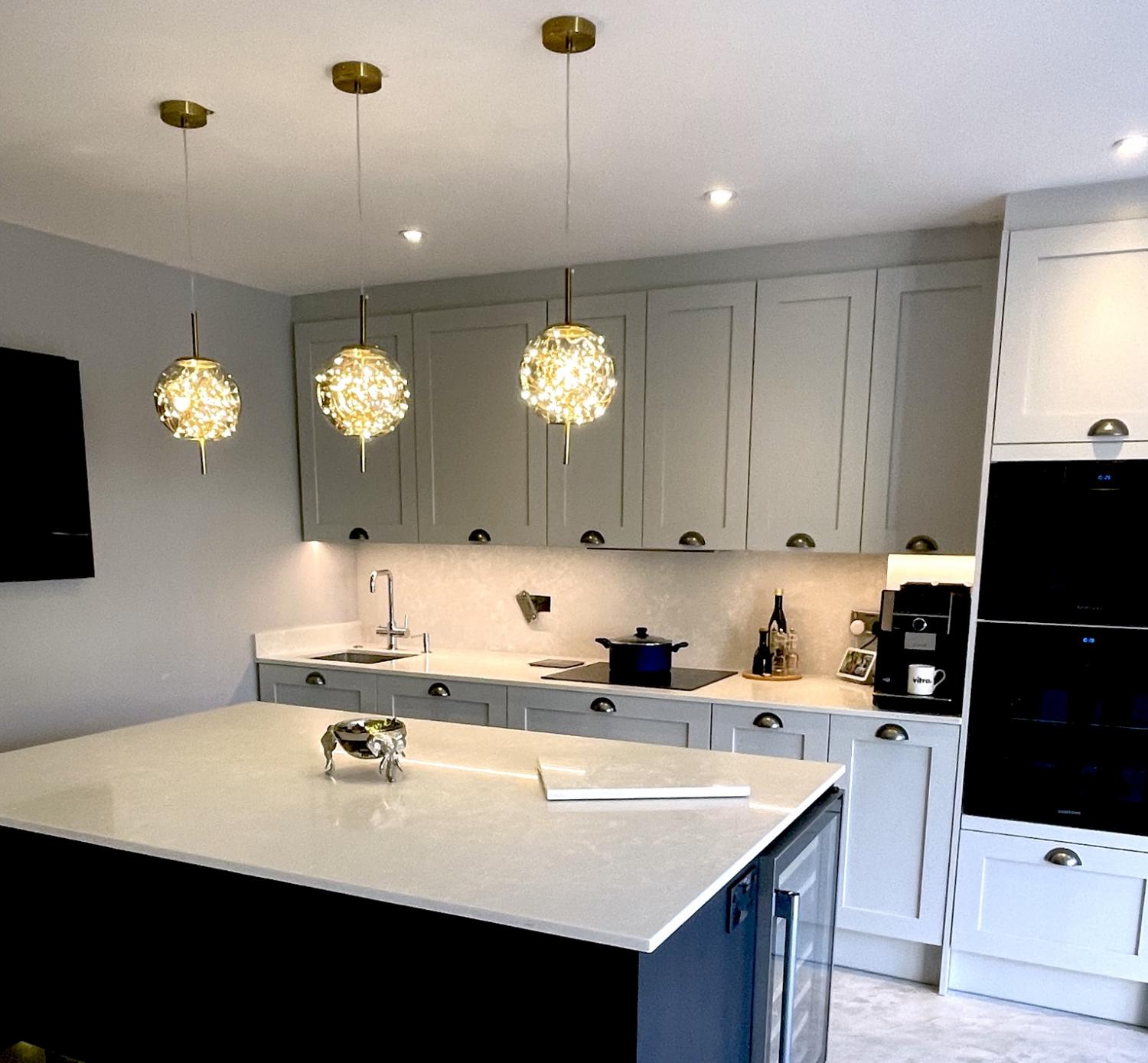 Roma Grey project Baldock  - Worktops and Islands Gallery -  Home Smart Systems