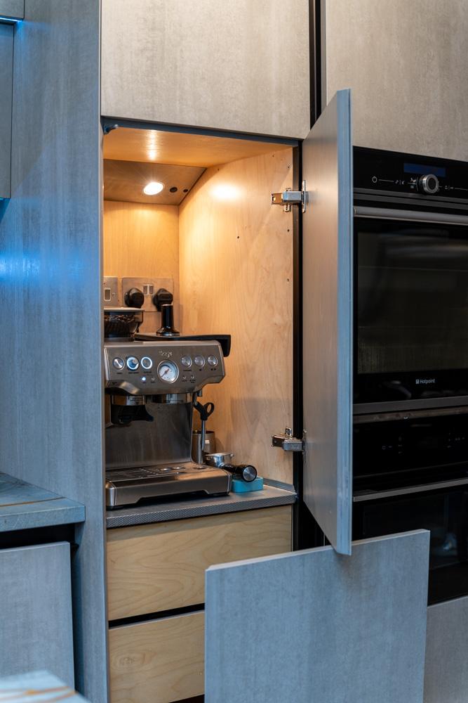 Blaze Grey ceramic kitchen furniture project: Hatfield  - Worktops and Islands Gallery -  Home Smart Systems