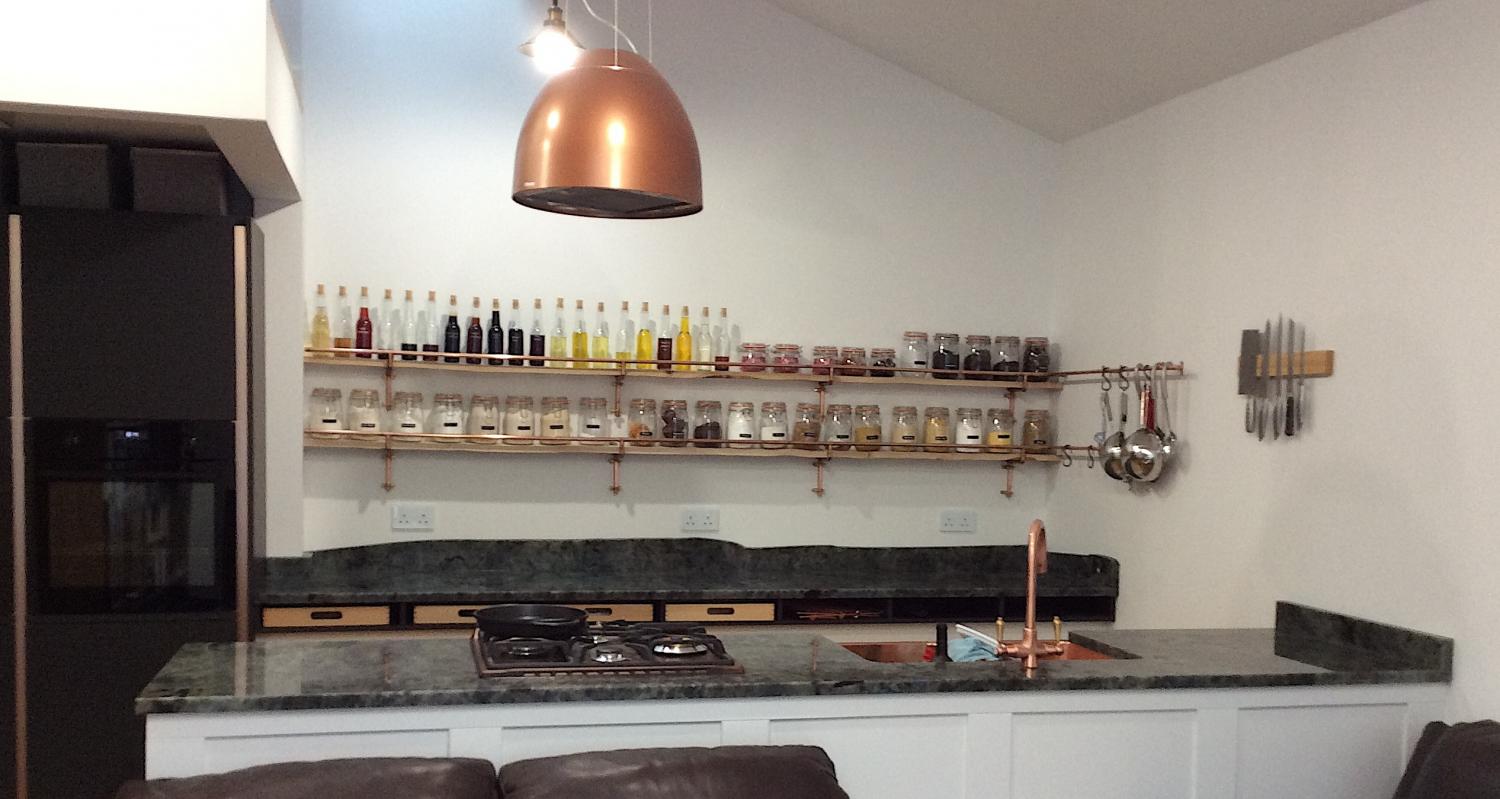 Lemurian Blue natural quartzite Project: Ashwell  - Worktops and Islands Gallery -  Home Smart Systems