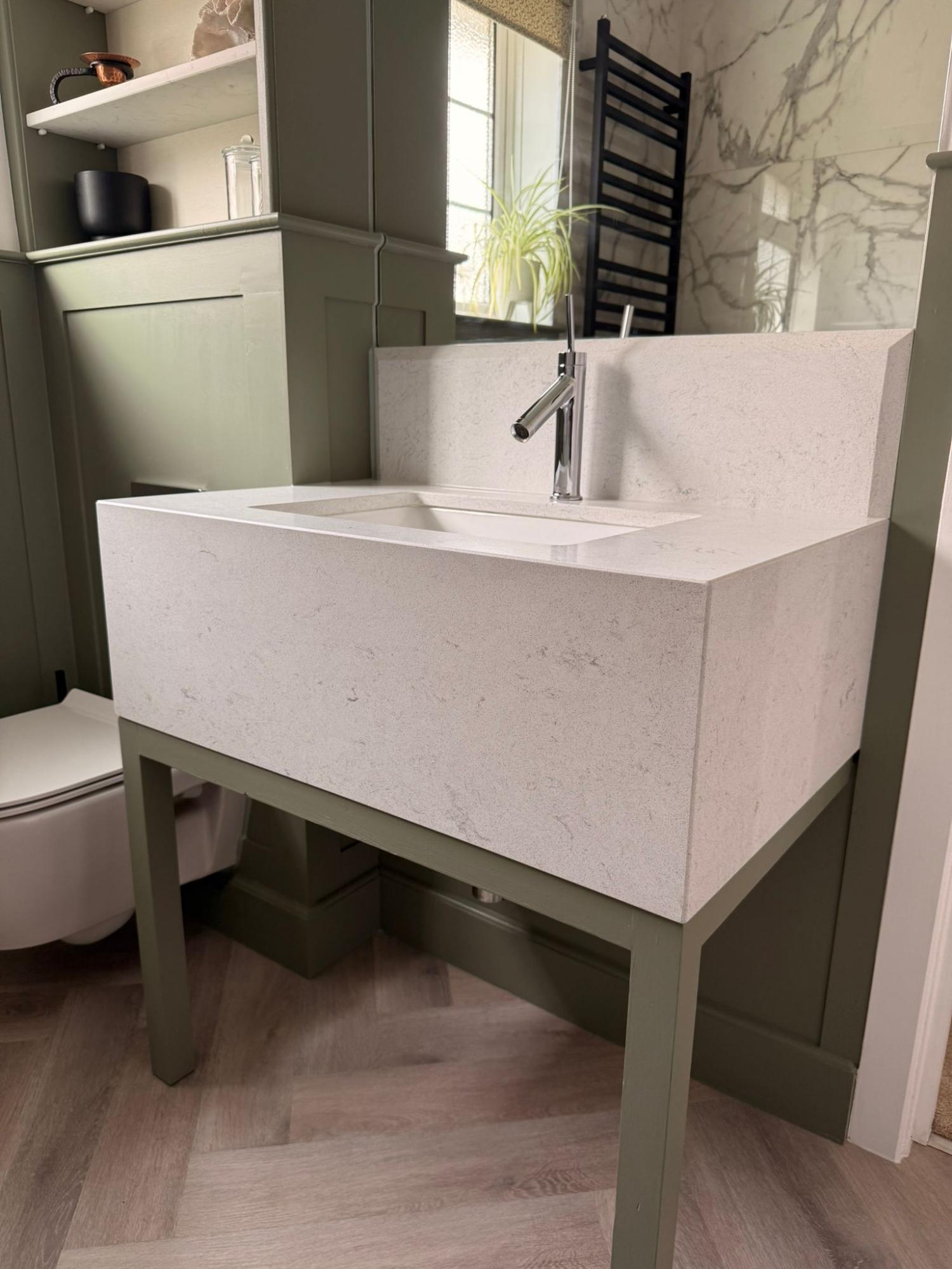 Volcano Light metered basin Project:  - Worktops and Islands Gallery -  Home Smart Systems