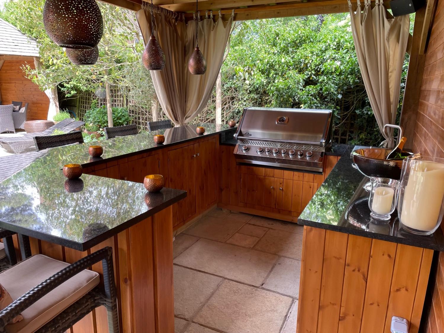 Granite Coffee Brown  - Outdoor kitchens, barbecues, bars -  Home Smart Systems