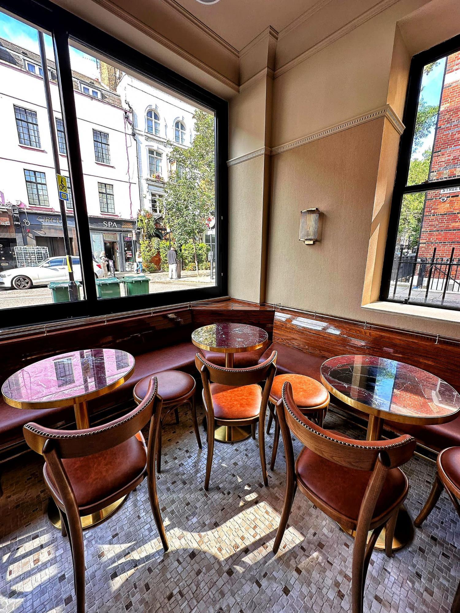 Rosso Levante marble tables Project: Endell Street London  - Commercial projects -  Home Smart Systems